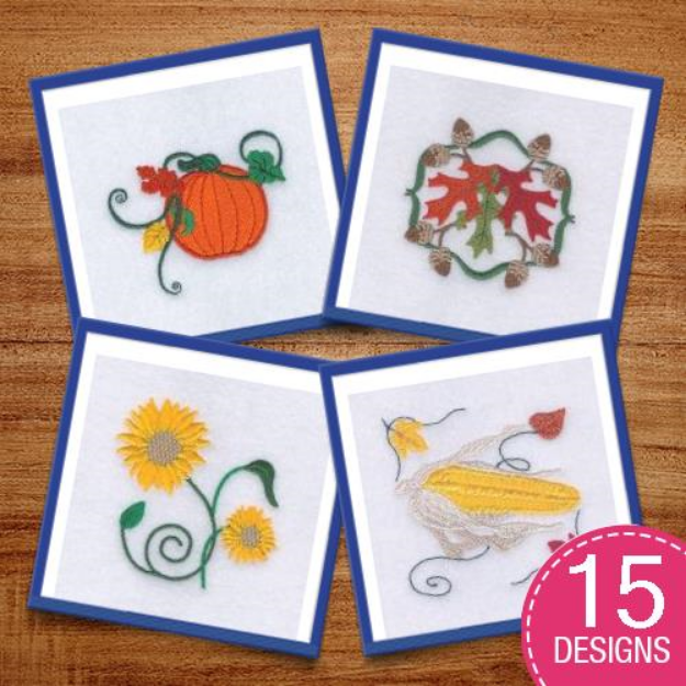 Picture of Fall Décor and Corners Design Pack Embroidery Design Pack
