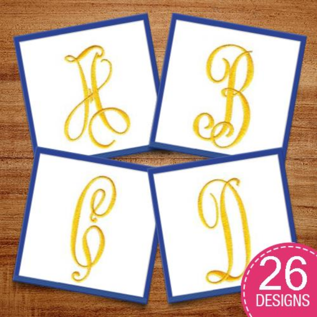 Picture of Script Monogram Pack Embroidery Design Pack