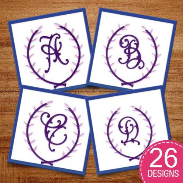 Picture of Crest Monogram Pack Embroidery Design Pack