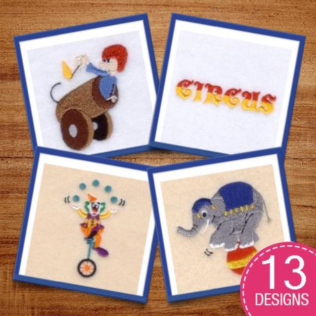 Picture of At the Circus Design Pack Embroidery Design Pack
