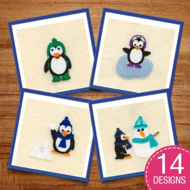 Picture of Penguins at Play Design Pack Embroidery Design Pack