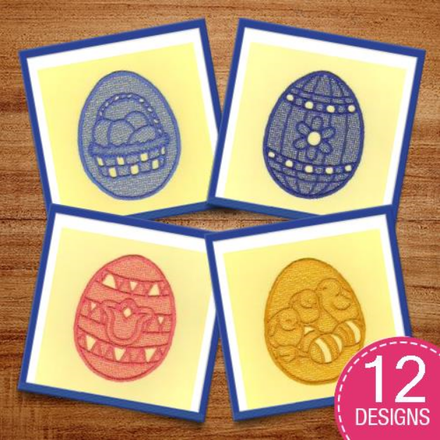 Picture of Easter Free Standing Lace Design Pack Embroidery Design Pack