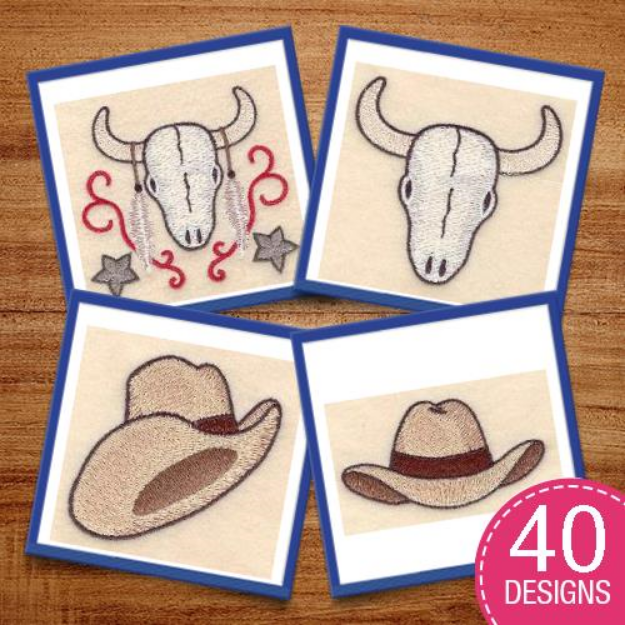 Picture of Wild West Embroidery Design Pack
