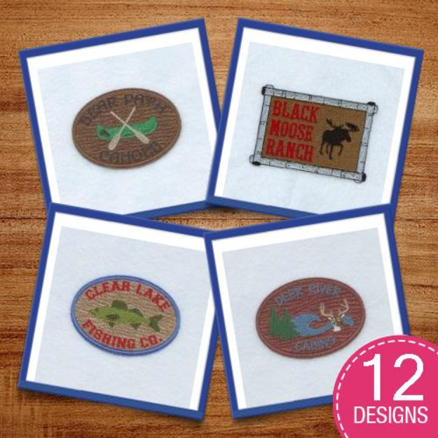Picture of Rustic Cabin Embroidery Design Pack