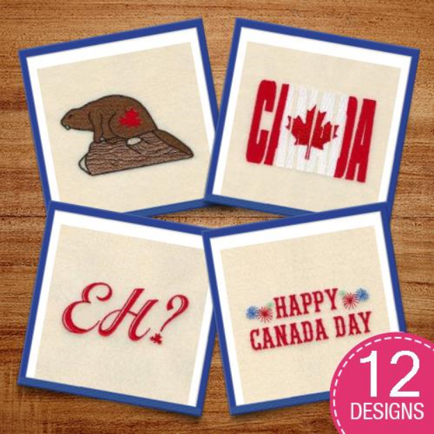 Picture of Canadian Patriotic Embroidery Design Pack