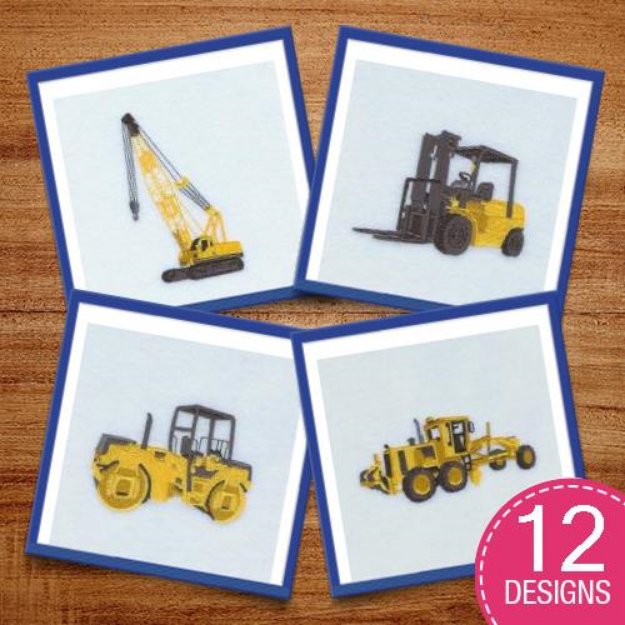 Picture of Heavy Machinery Embroidery Design Pack