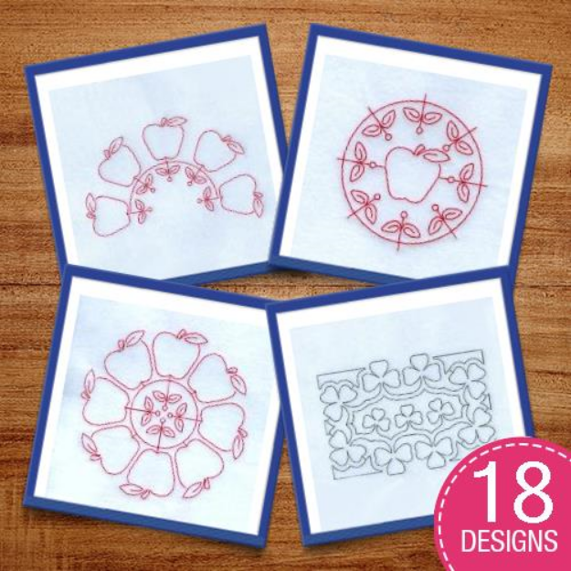 Picture of Stipple Quilt Patterns Embroidery Design Pack