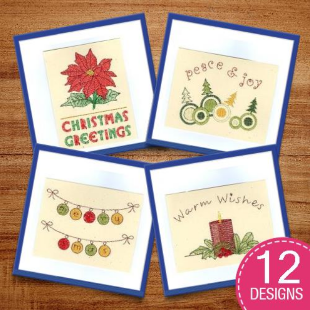 Picture of Christmas Cards Design Pack Embroidery Design Pack