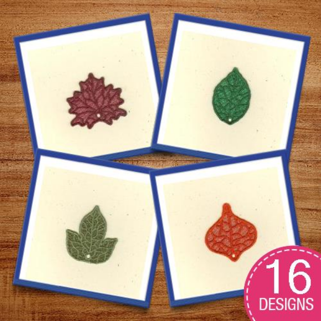 Picture of Lace Leaves Embroidery Design Pack