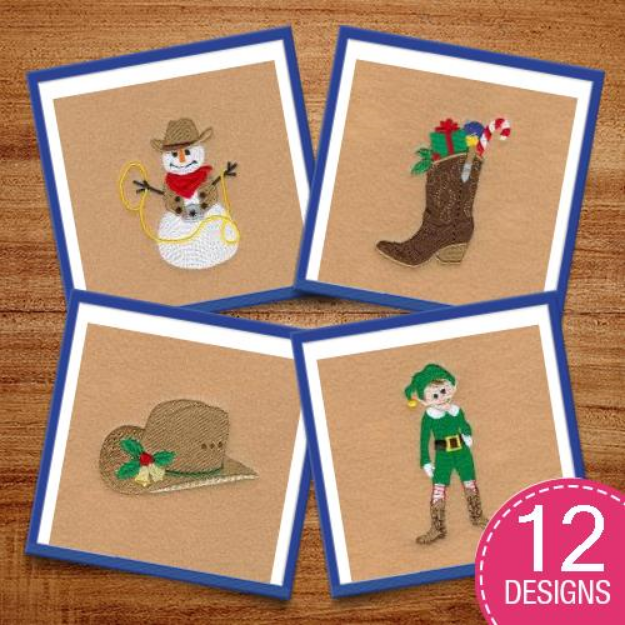 Picture of Christmas Gone Country Embroidery Design Pack