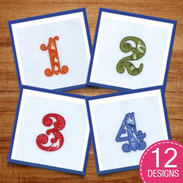 Picture of 12 Days of Christmas Small Embroidery Design Pack