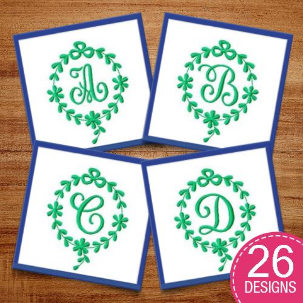 Picture of Monograms 35 Embroidery Design Pack