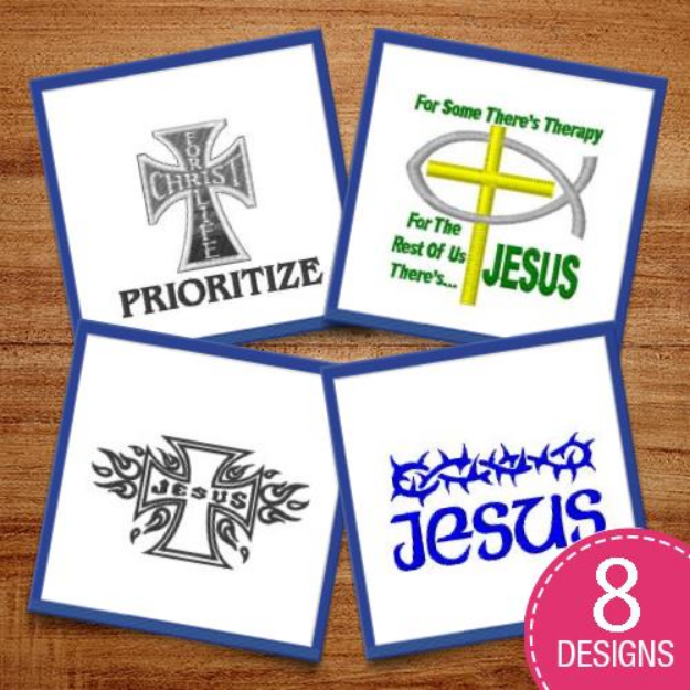 Picture of Jesus Embroidery Design Pack
