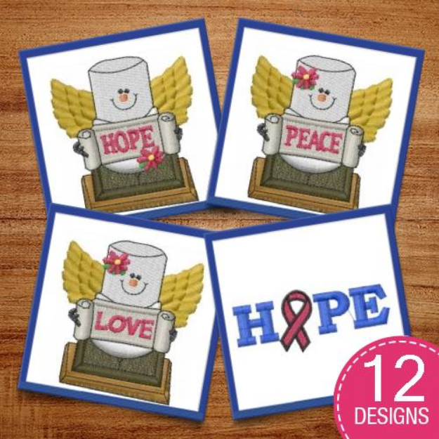 Picture of Faith Hope Love Embroidery Design Pack