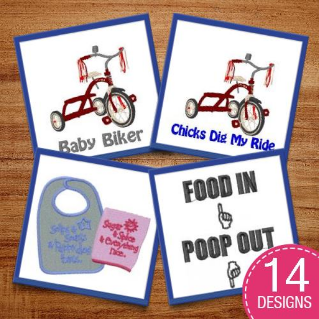Picture of Baby Humor Embroidery Design Pack