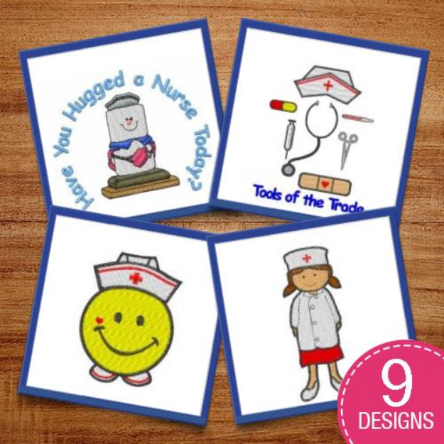 Picture of Nurse Life Embroidery Design Pack
