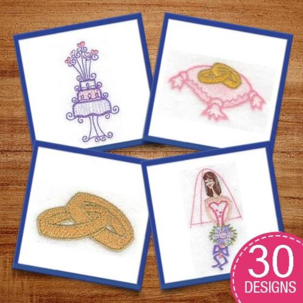 Picture of Wedding Day Embroidery Design Pack