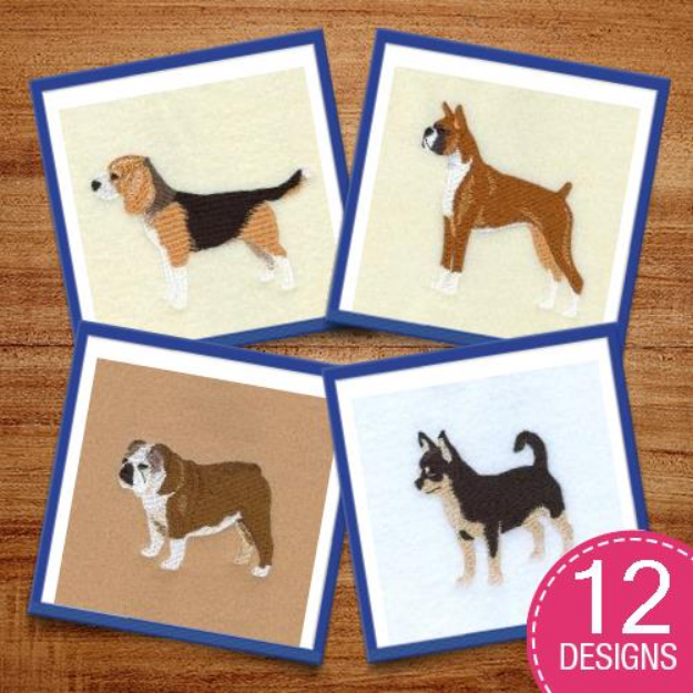 Picture of Dog Breeds Embroidery Design Pack