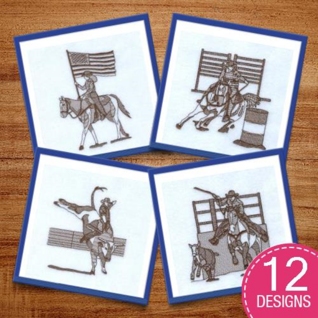 Picture of Rodeo Toile Embroidery Design Pack