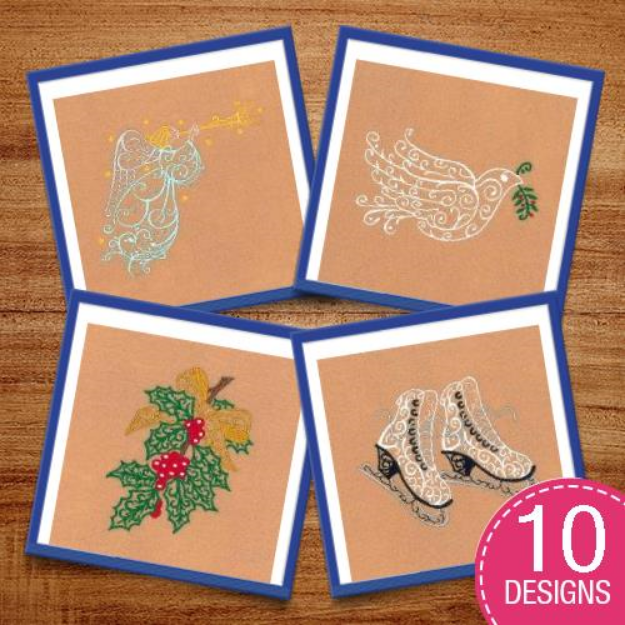 Picture of Winter Filigree Embroidery Design Pack