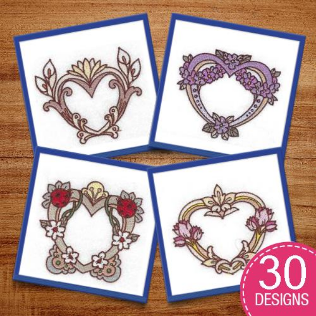 Picture of Hearts for Everyone Embroidery Design Pack