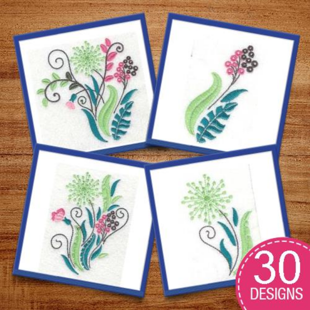 Picture of Dainty Flowers Embroidery Design Pack