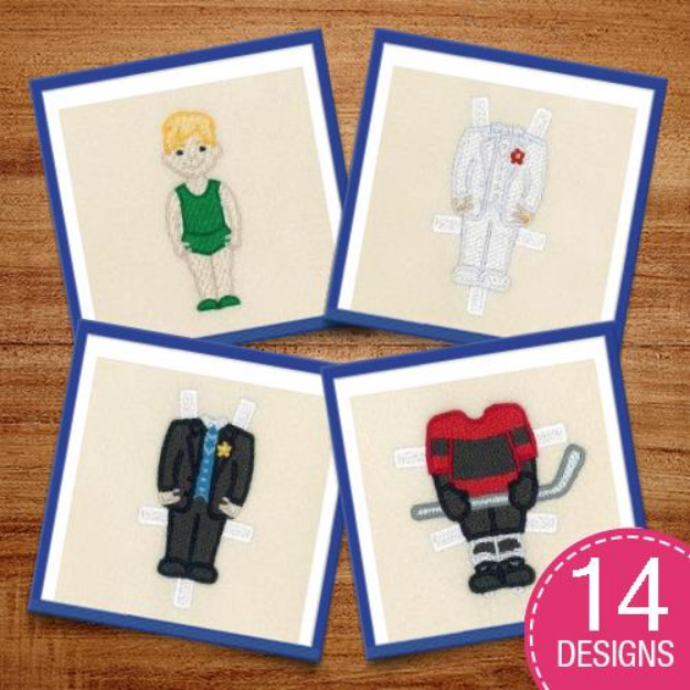 Picture of Paper Dolls 2 Embroidery Design Pack