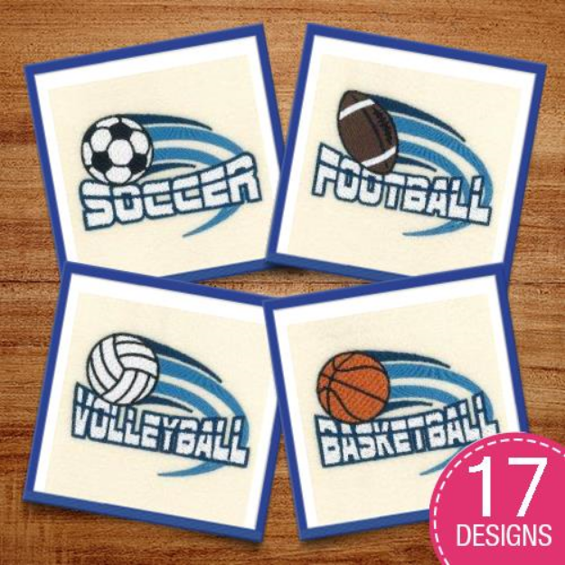 Picture of Sports Left Chest Embroidery Design Pack