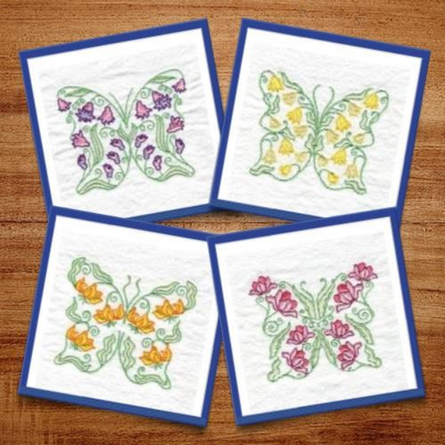 Picture of Butterfly Fantasy Embroidery Design Pack