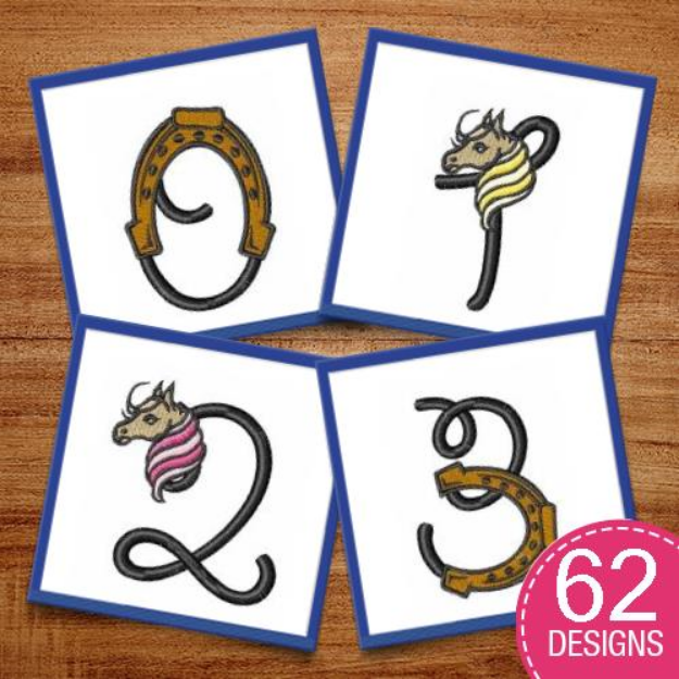 Picture of Horse Play Embroidery Design Pack