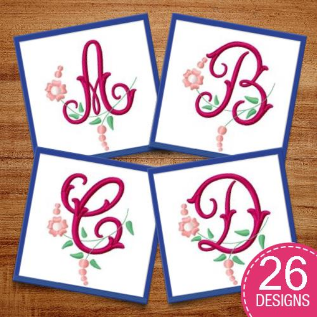 Picture of Monogram 62 Embroidery Design Pack