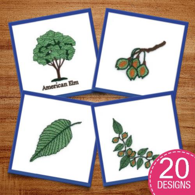 Picture of Arbor Day Decor Embroidery Design Pack