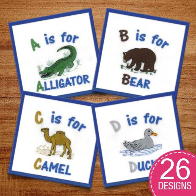 Picture of Toddler Alphabet 2 Embroidery Design Pack