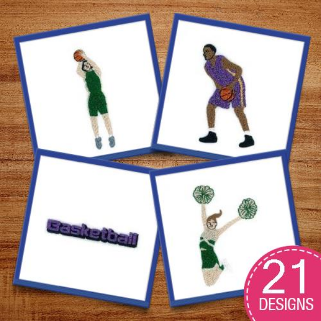 Picture of Metallic Sports Embroidery Design Pack