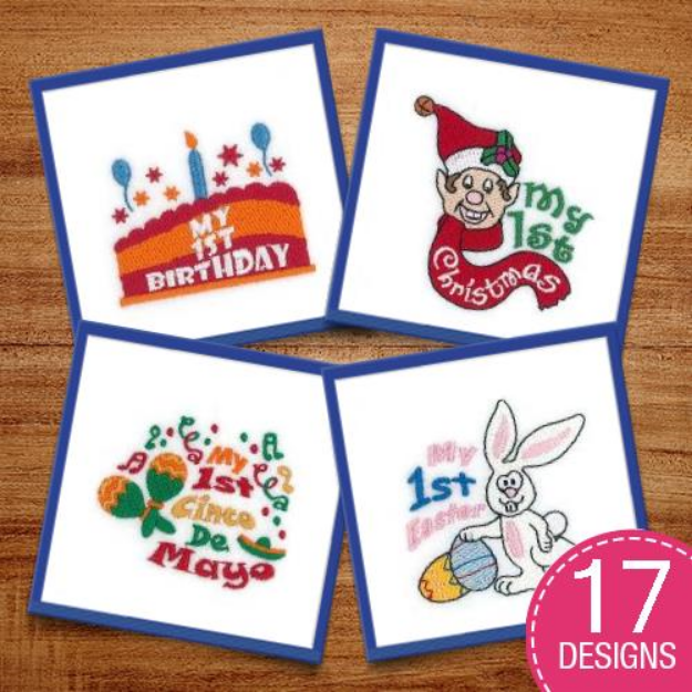 Picture of My 1st Holidays Embroidery Design Pack