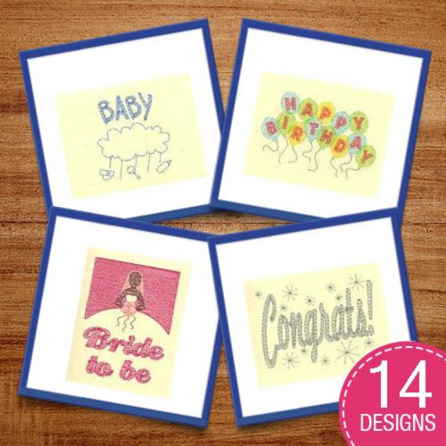 Picture of Milestone Cards Embroidery Design Pack