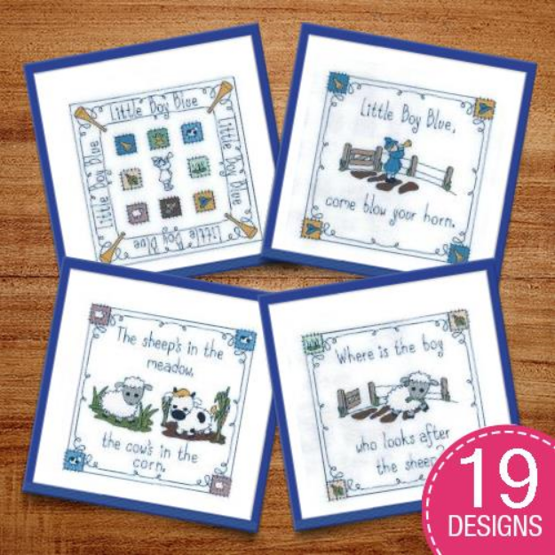 Picture of Little Boy Blue Story Book Embroidery Design Pack