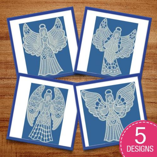 Picture of FSL Angels Embroidery Design Pack