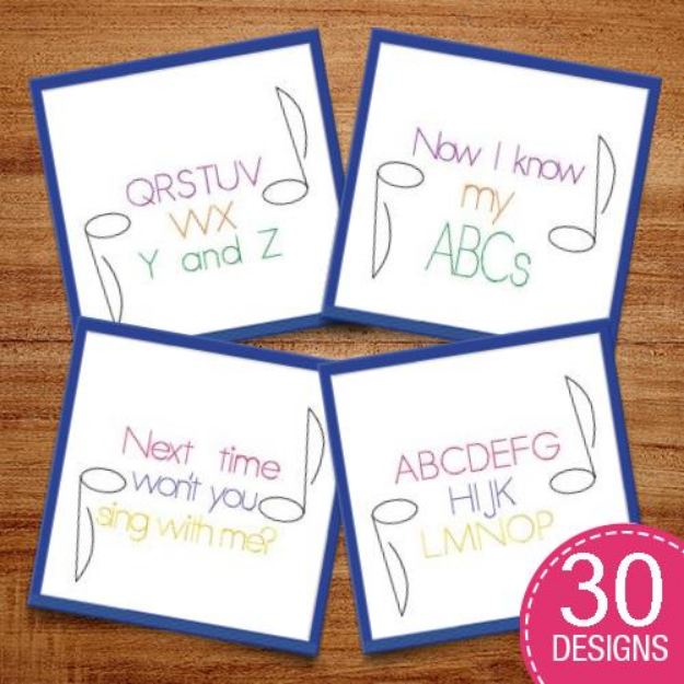 Picture of Alphabet Quilt Pack Embroidery Design Pack