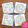 Picture of Butterflies & Pansies Blocks Embroidery Design Pack