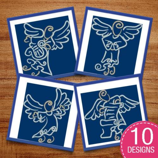 Picture of Simply Angels Embroidery Design Pack