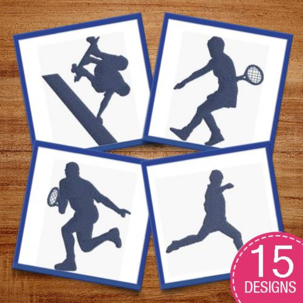 Picture of Sports Silhouettes Embroidery Design Pack