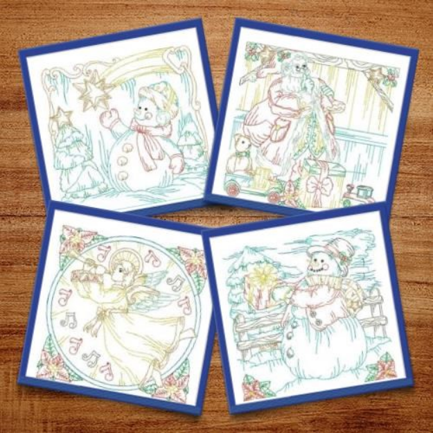 Picture of Winter Fun Medium Size Embroidery Design Pack