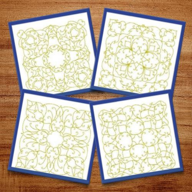 Picture of Elegant Motif Large Size Quilt Blocks Embroidery Design Pack