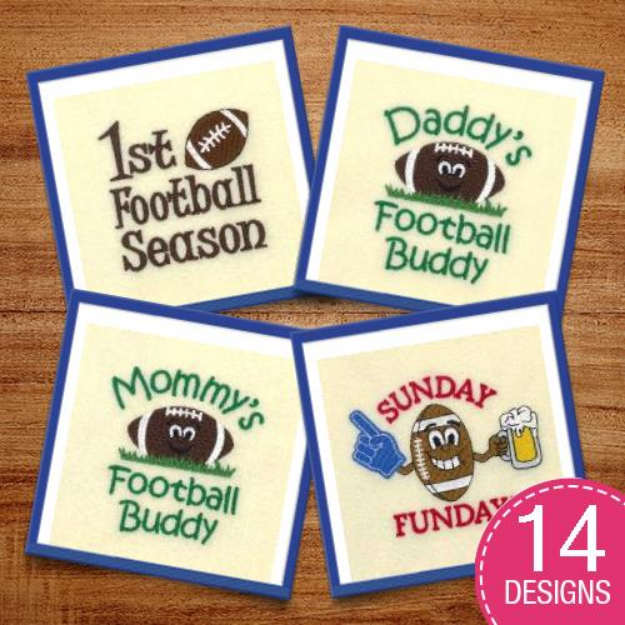 Picture of Football Fun Embroidery Design Pack