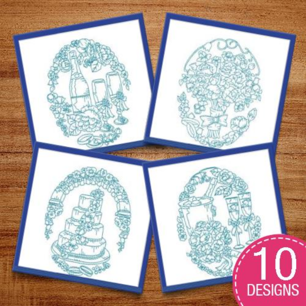 Picture of Wedding Quilt Blocks Embroidery Design Pack