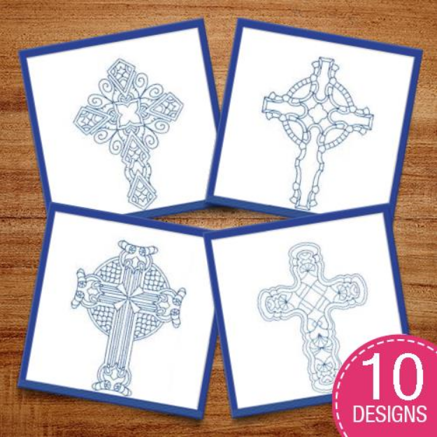 Picture of Lace Cross (Not Free Standing Lace) Embroidery Design Pack