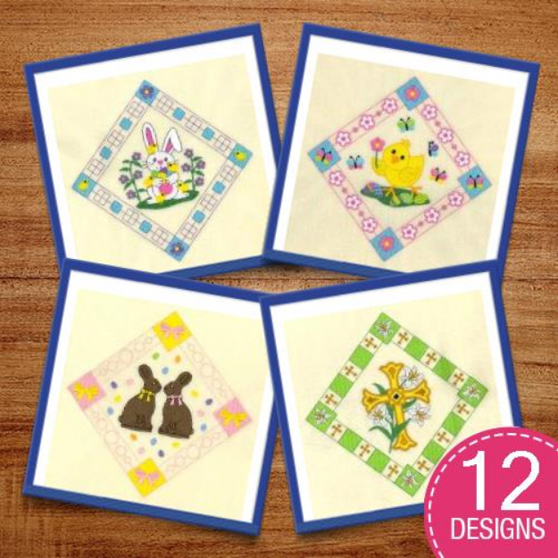 Picture of Easter Potholders Embroidery Design Pack