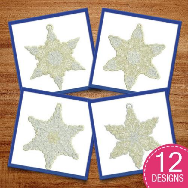 Picture of Antique Stars Free Standing Lace Embroidery Design Pack
