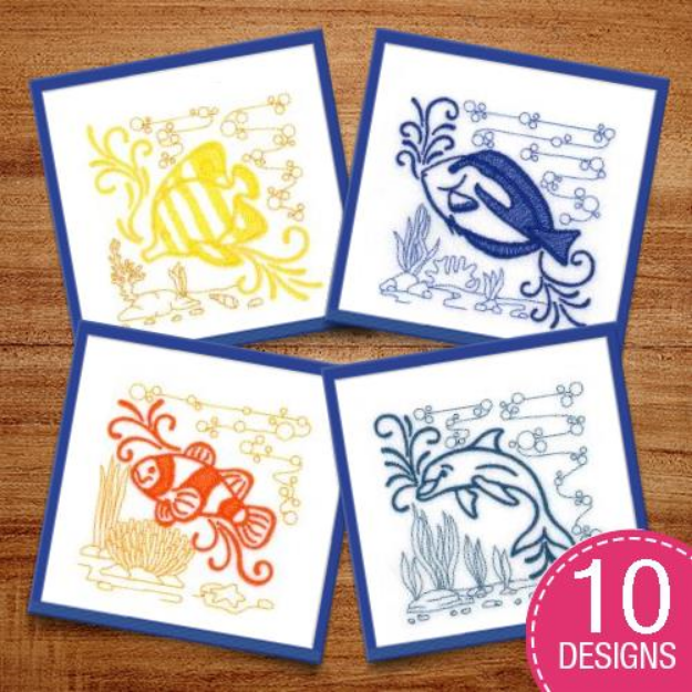 Picture of Echo Ocean Life Scenes Embroidery Design Pack
